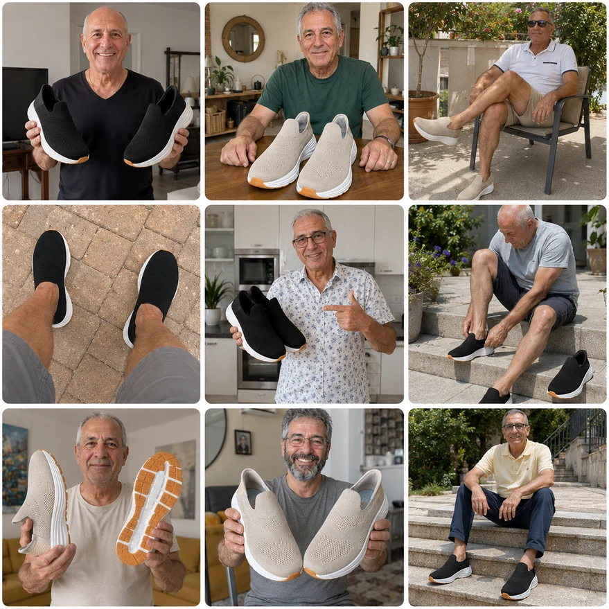 גברים נועלים נעלי LightStep בסיטואציות יומיומיות